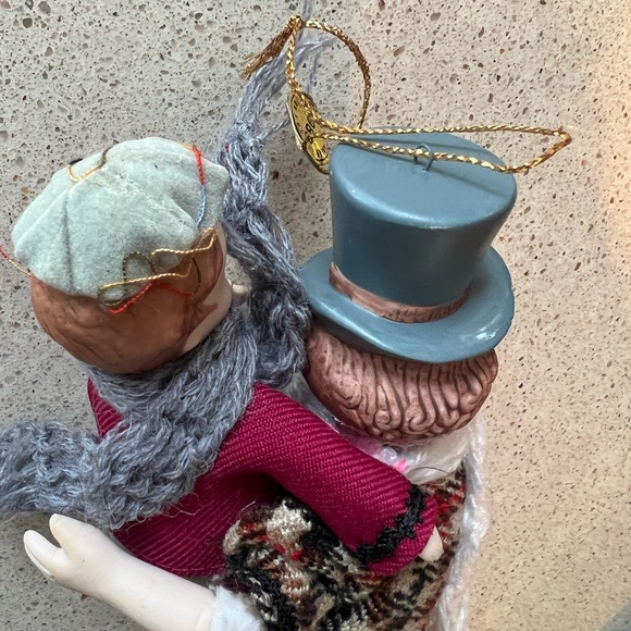 Vintage 1984 Kurt Adler 🎄Bob Cratchit and Tiny Tim Porcelain Christmas Carol ♥️ - Picture 11 of 12